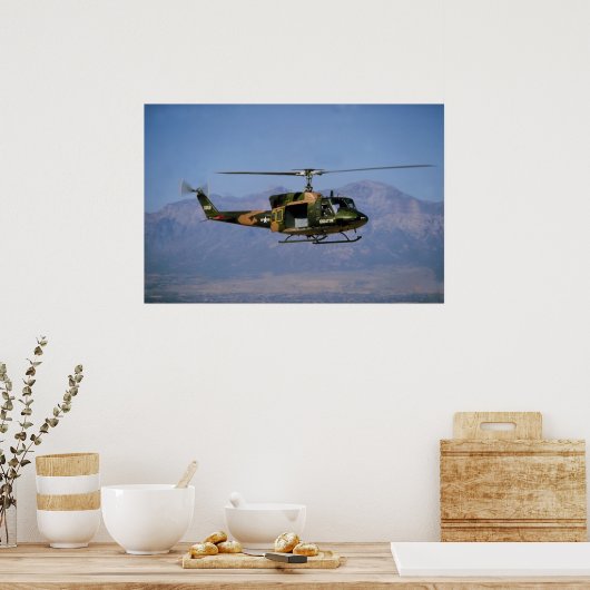 Twin Huey UH-1N Poster (Keuken)