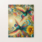 Twin Hummingbirds Sun Legpuzzel (Verticaal)