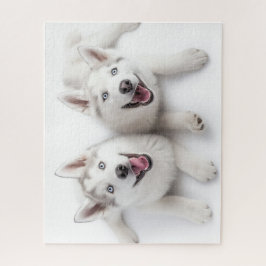 Twin Huskies Legpuzzel