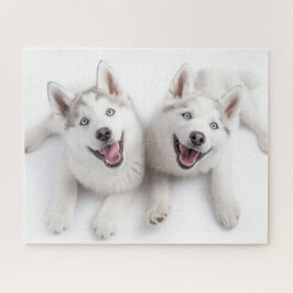 Twin Huskies Legpuzzel