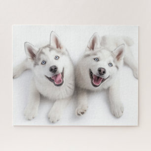 Twin Huskies Legpuzzel