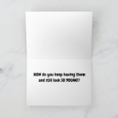 TWIN IK HOEF MIJN BIRTHDAY TE DELEN MET "JIJ" KAART (Binnen)