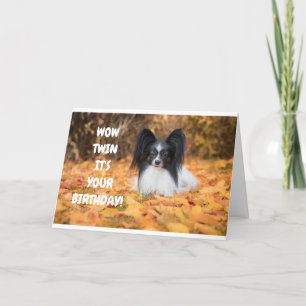 TWIN IK HOEF MIJN BIRTHDAY TE DELEN MET "JIJ" KAART