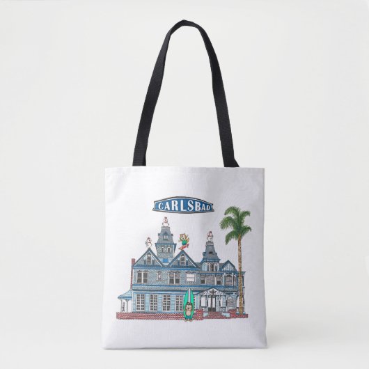 Twin Inns Beach City Carlsbad Tote Bag (Voorkant)