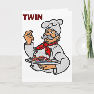 **TWIN** ITALIAANSE CHEF VERDIENT DE "BIRTHDAY"-WI KAART