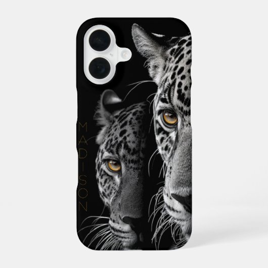 Twin Jaguars - Amber Eyes () iPhone 16 Hoesje (Achterkant)