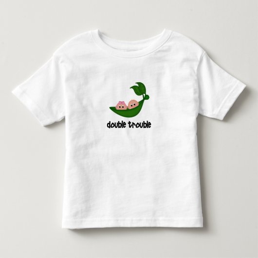 Twin jongen/meisje kleding kinder shirts (Voorkant)