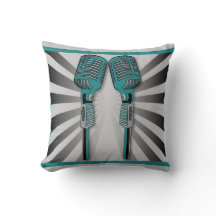 Twin Karaoke-microfoons Pillow Aqua