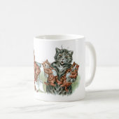 Twin Kittens Cartoon Koffiemok (Voorkant rechts)