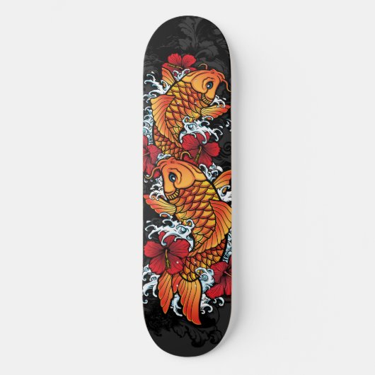 Twin koi skateboard (Voorkant)