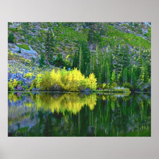 Twin Lakes Herfstreflecties Poster (Voorkant)