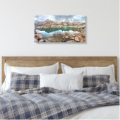 Twin Lakes - het bekken van Chicago - Colorado Canvas Afdruk (Insitu (Slaapkamer))