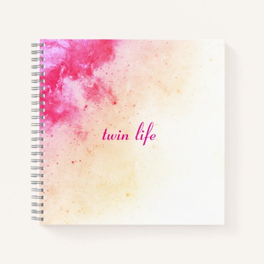 Twin LiFe Abstract vervagen Notitieboek (Voorkant)