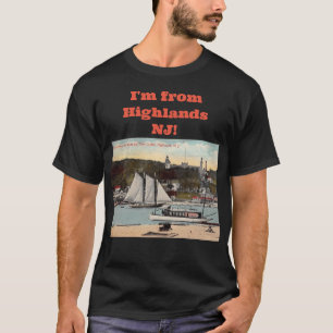 Twin Lights, Highlands, NJ  Briefkaart T-shirt