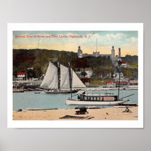 Twin Lights, Highlands, NJ Poster