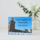 Twin Lights of Navesink, New Jersey Briefkaart (Staand voorkant)