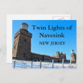 Twin Lights of Navesink, New Jersey Briefkaart (Voorkant / Achterkant)