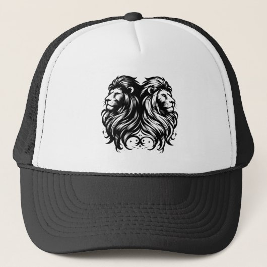 Twin Lions Power Baseball Hat Trucker Pet (Voorkant)