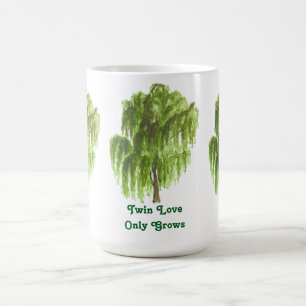 Twin Love groeit alleen maar in Willow Tree Koffiemok