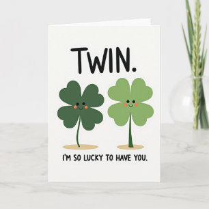 Twin Lucky Ik Ben Zo Gelukkig Kaart