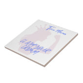 Twin Mama Claim Uw Kroon Decoratieve Tegel Tegeltje (Zijkant)