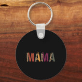 Twin Mama Mothers Day Squared Mommy Leopard New Mo Sleutelhanger (Voorkant)