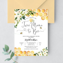 TWIN Mama to Bee Geslachtsonzijdige Baby Shower
