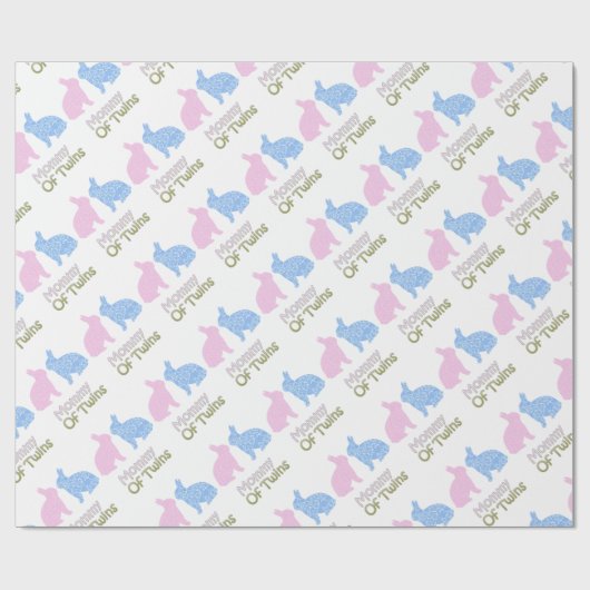 Twin mammie cadeaupapier (Vlak)