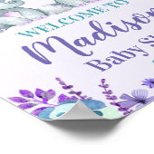 Twin Meisje Olifant Welkomstbord Meisje Douche Flo Poster (Hoek)