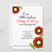 Twin meisjes ELKE LEEFTIJD lieveheersbeestje VERJA Kaart (Voorkant)