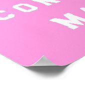 twin meisjes gefeliciteerd poster (Hoek)