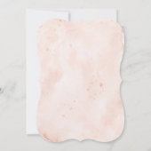 Twin meisjes waterverf roos gouden blush roze glit kaart (Achterkant)