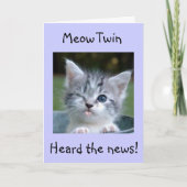 **TWIN**MEOW-FLIRTEN MET 50! WOW-GELUKKIGE VERJAAR KAART (Voorkant)