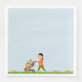 Twin Mom Napkins Servet