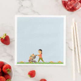 Twin Mom Napkins Servet