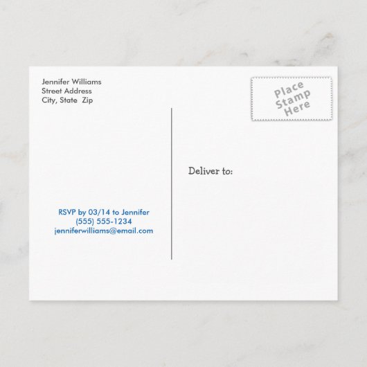 Twin Monsters Verjaardagsfeest Briefkaart Uitnodig (Achterkant)