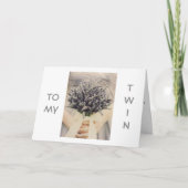 ***TWIN** NIEUWE REIS AANGEZIEN U WED-FABULOUS KAART (Voorkant)