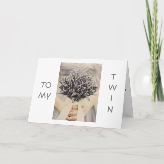 ***TWIN** NIEUWE REIS AANGEZIEN U WED-FABULOUS KAART (Voorkant)