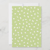 Twin Oerwoud Safari Tropisch groen Baby shower Kaart (Achterkant)