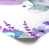 Twin Olifant Luier Raffle Baby shower Game Sign Poster (Hoek)