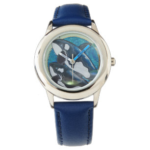Twin orcas horloge