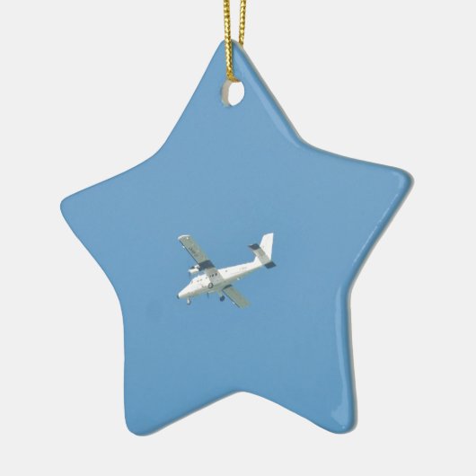 Twin Otter in Flight Keramisch Ornament (Links)