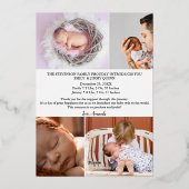 Twin Overjoyed Dank u foto geboorte aankondiging (Achterkant)