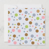 Twin Owl Baby shower Invitation Kaart (Achterkant)