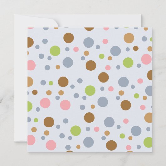 Twin Owl Baby shower Invitation Kaart (Achterkant)