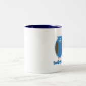 Twin Owls Blue Tweekleurige Koffiemok (Center)