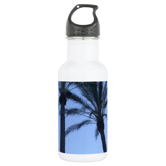 Twin Palm Tree fotoprint Waterfles (Voorkant)