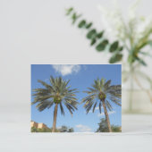 Twin Palm Trees Briefkaart (Staand voorkant)