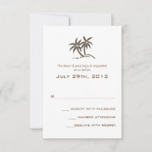 Twin palmbomen bruin tropisch strand bruiloft