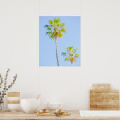 Twin Palms in zachte focus Poster (Keuken)